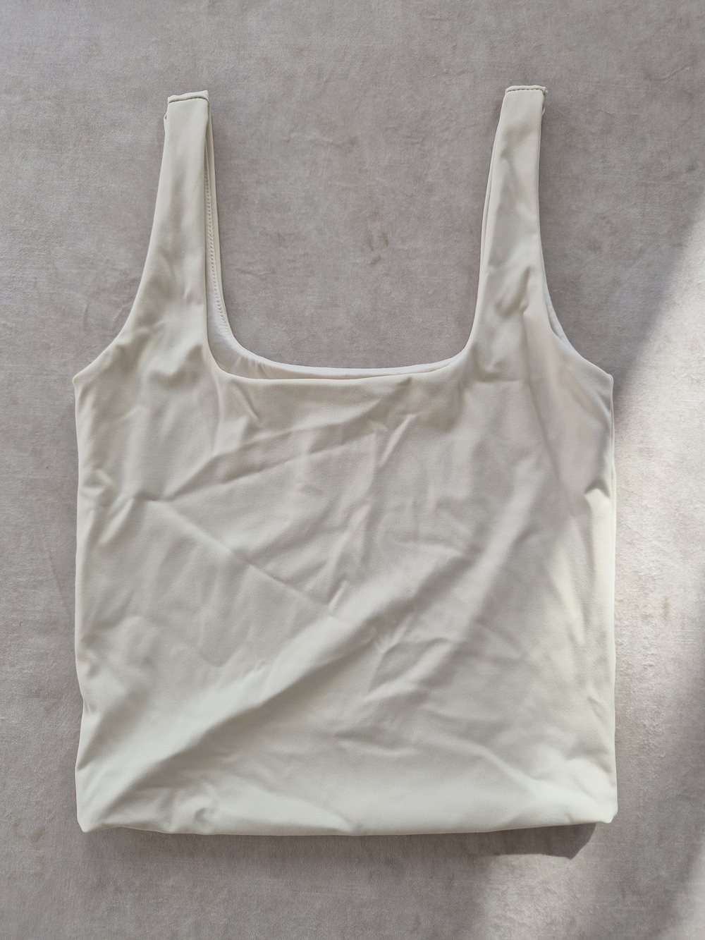 Forever 21 Cream Square Neck Tank Top Size XS
